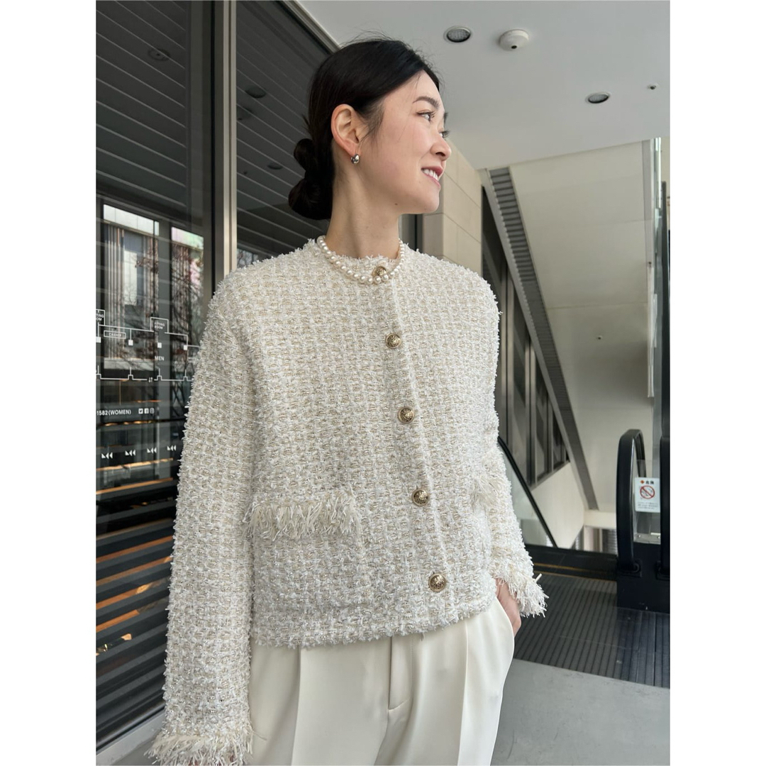 UNITED ARROWS - UNITED ARROWS ファンシーツイードカーディガンの通販