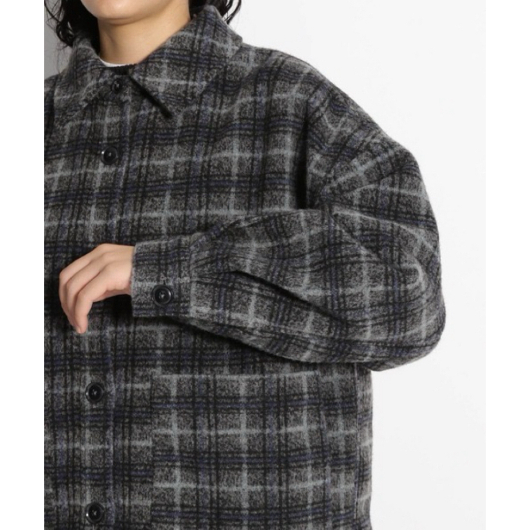 niko and - niko and  起毛チェックビッグポケットジャケットの