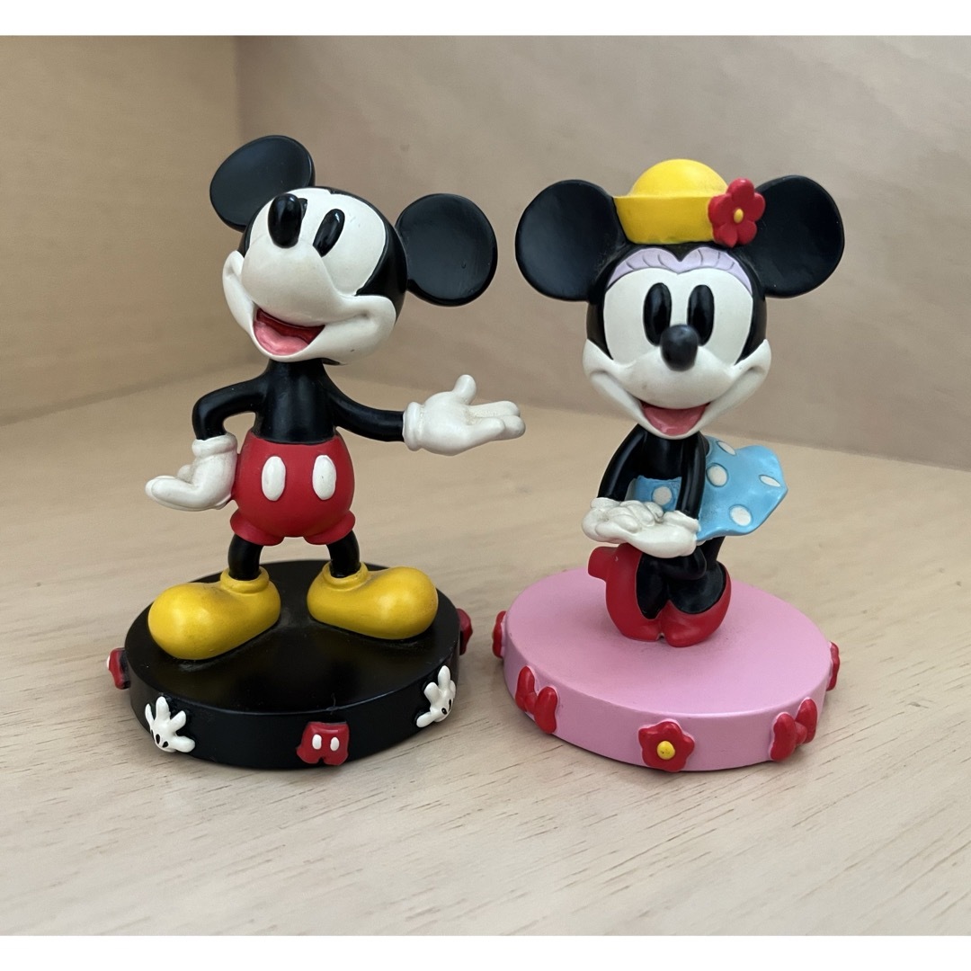 Disney - ディズニー ミッキー＆ミニー 置物 首振り人形 レトロの通販