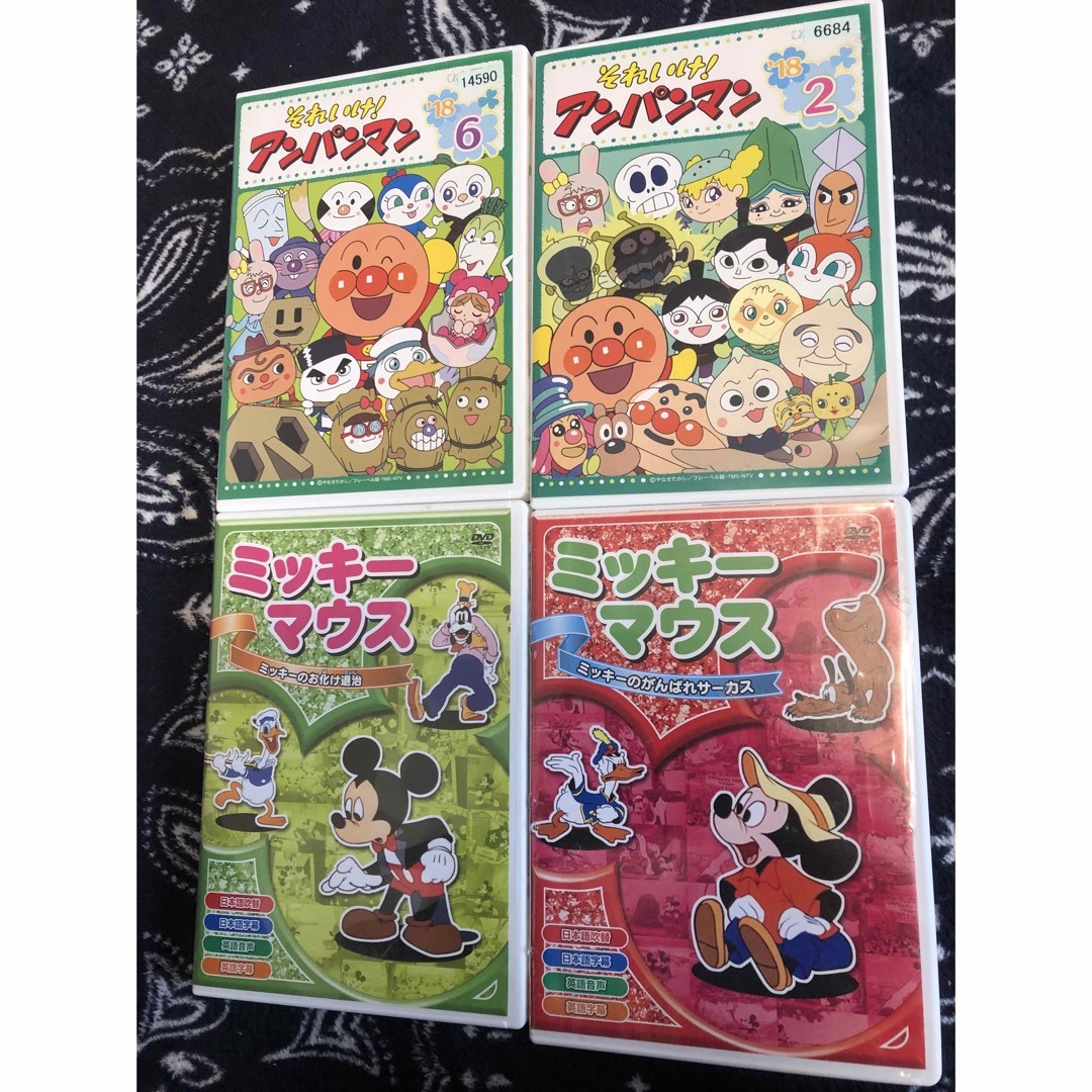 アンパンマン - アンパンマン &ミッキーマウスDVD4枚セット！の通販 by