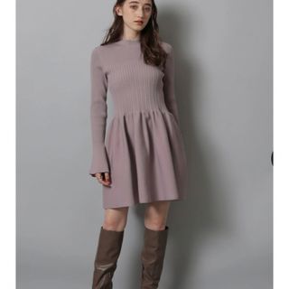 Rirandture - Rirandture リブ切替ミニニットワンピースの通販 by