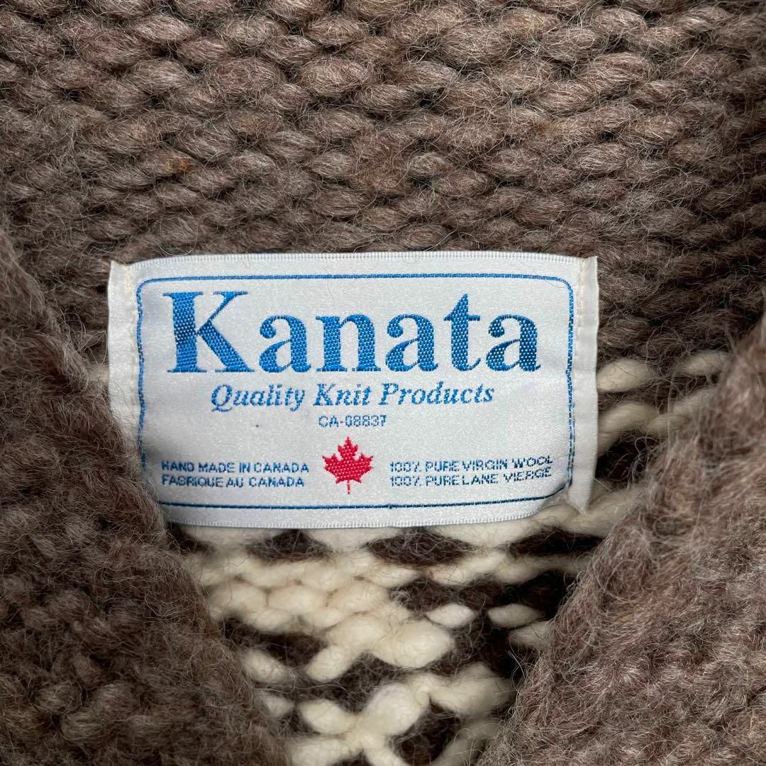 KANATA - KANATA カナタ ウッドボタン カナダ製 トナカイ カウチン