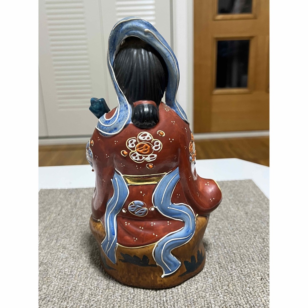 九谷焼 七福神 毘沙門天 毘沙門様 金彩 色絵 縁起物 陶器人形 工芸品