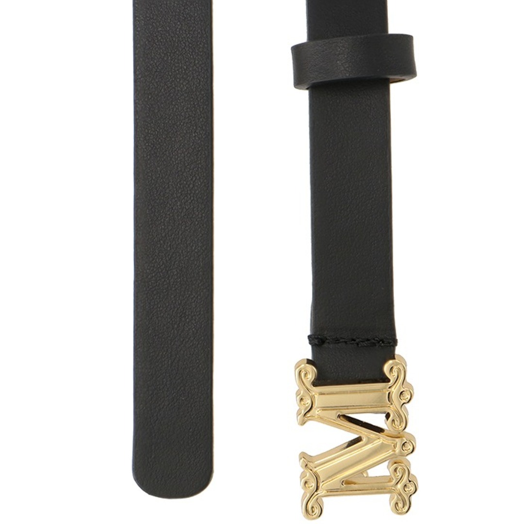 Max Mara - マックスマーラ MAX MARA レザーベルト Mロゴ 1.5cm幅