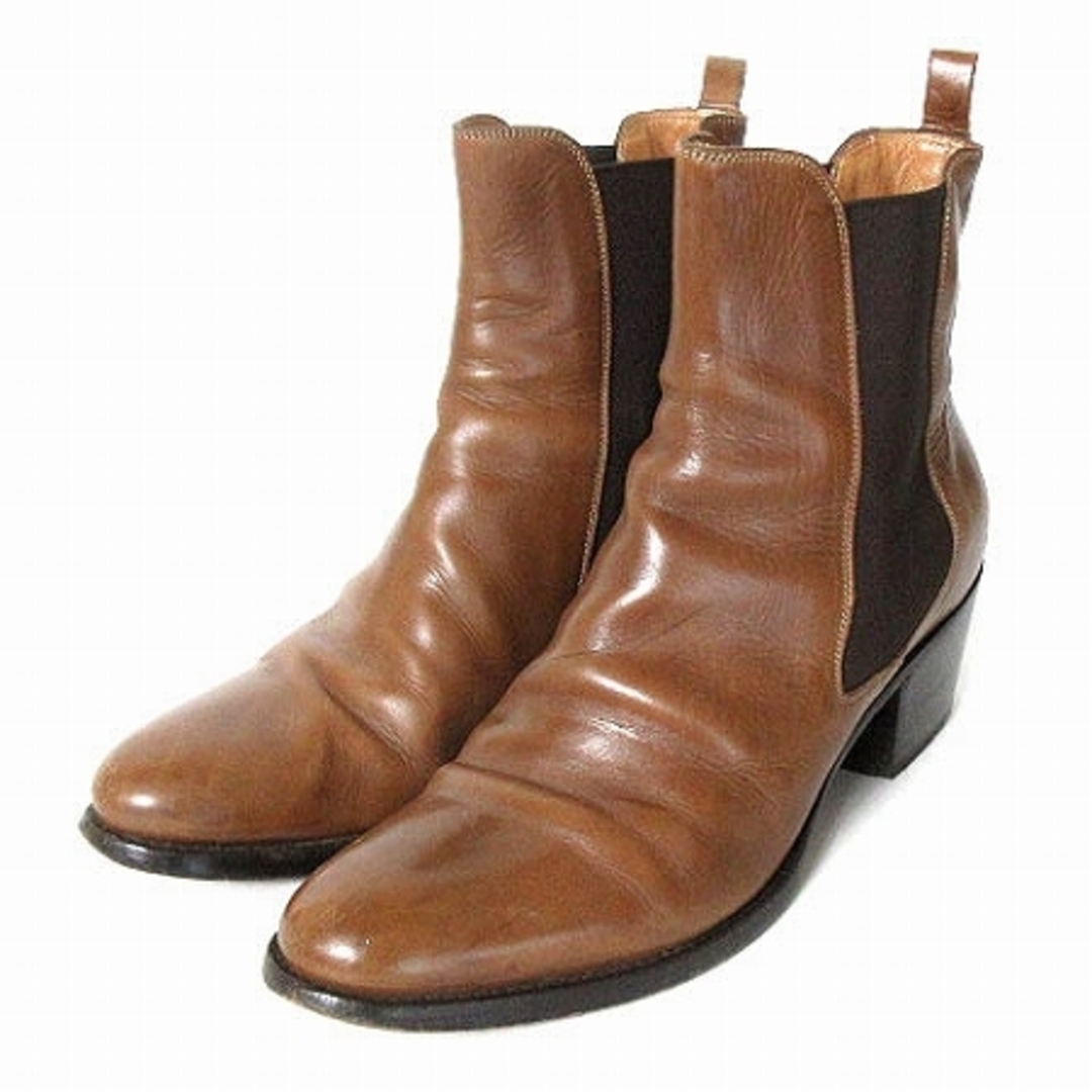SARTORE - サルトル ショートブーツ サイドゴア レザー ブラウン 37 約