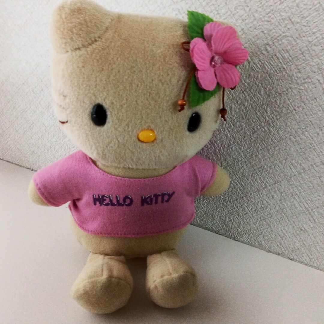 非売品 日焼けキティ ハイビスカス ぬいぐるみ 2001年 レトロの通販 by