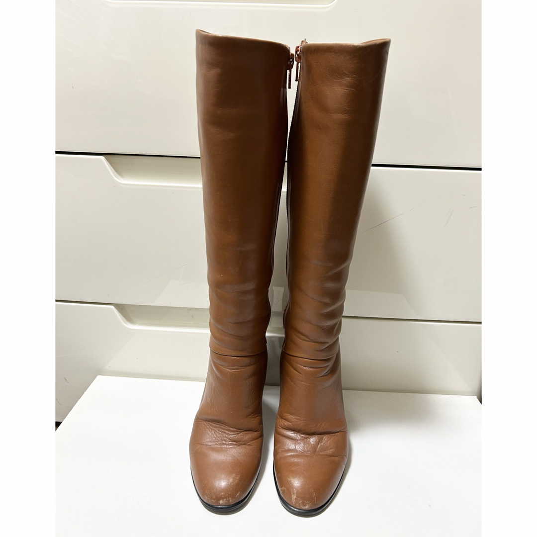 DIANA ダイアナ レザーロングブーツ キャメル 21.5cm 日本製