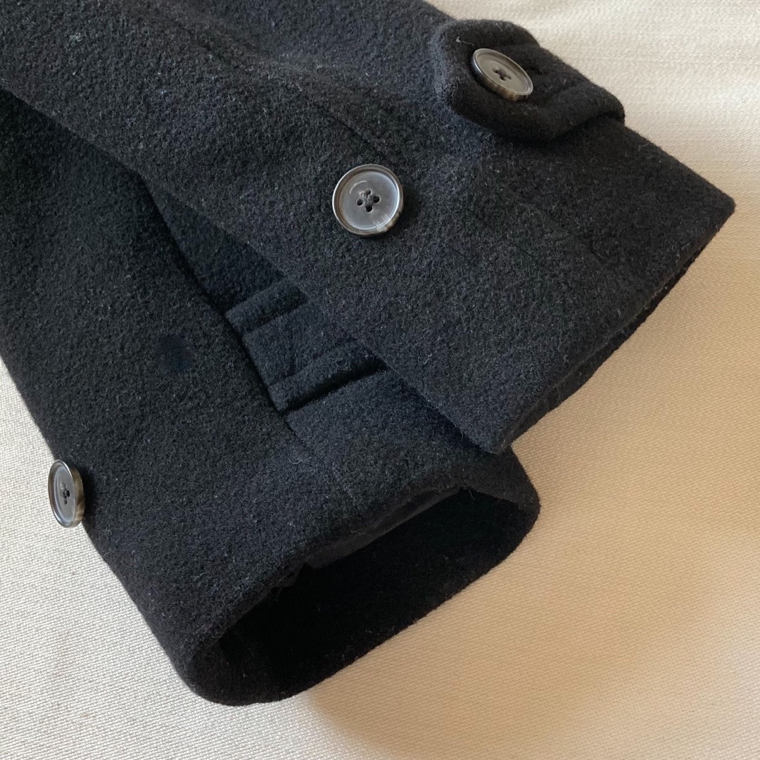 Ralph Lauren - ラルフローレン ベルト付 ウールメルトン Pコート 黒