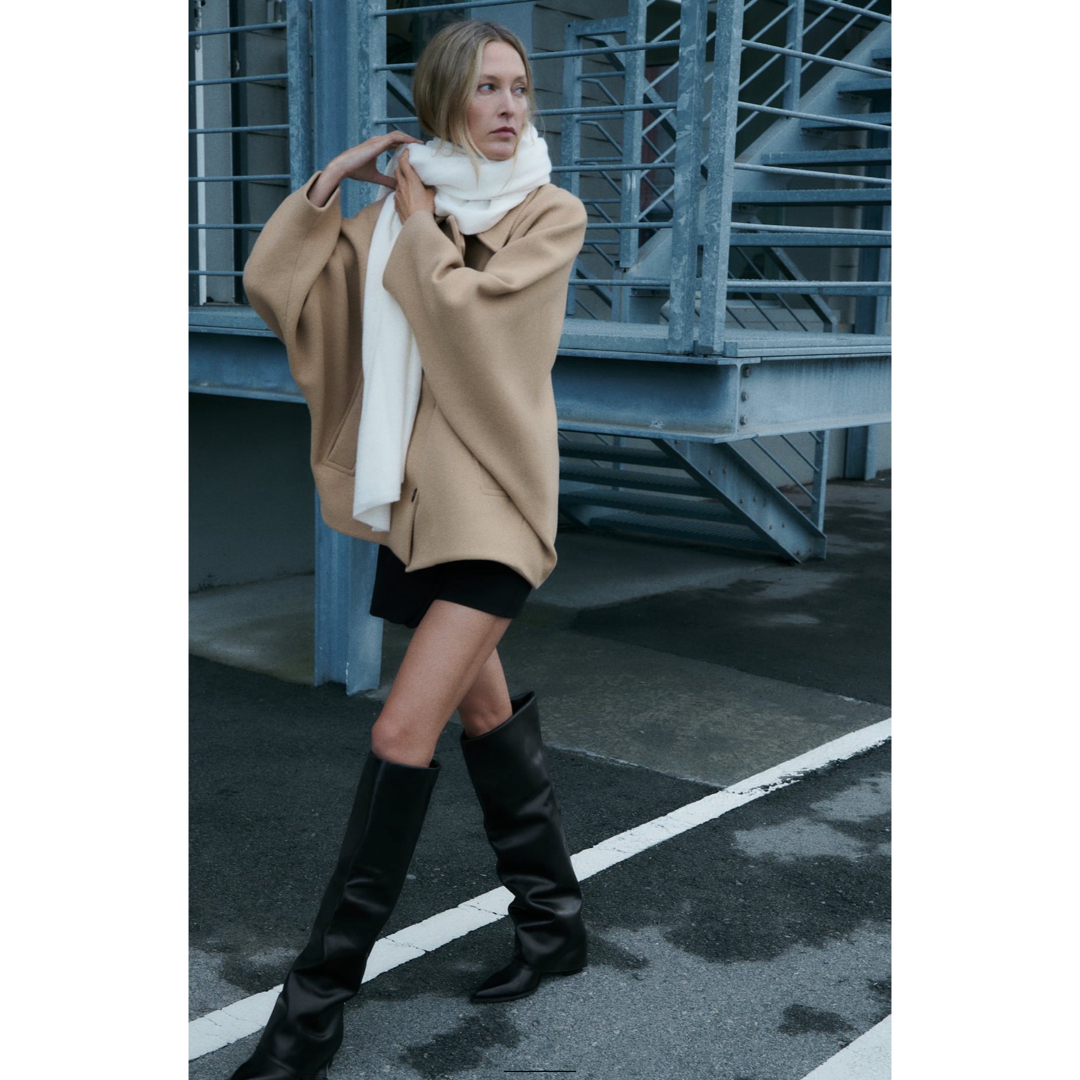 ZARA - 新品 ZARA ザラ ZW COLLECTION オーバーサイズショートコートの