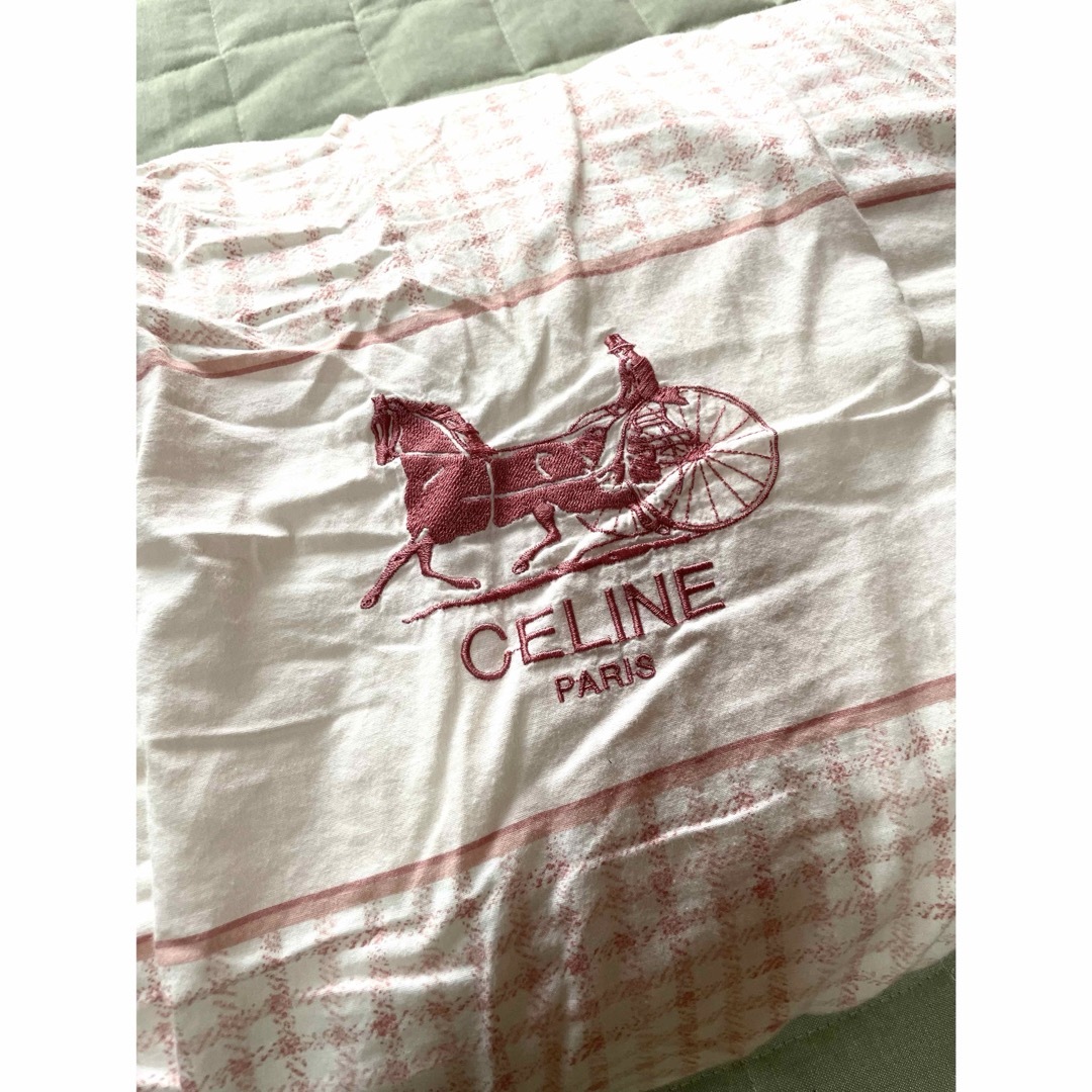 CELINE - CELINE PARISセリーヌ ブランケット 膝掛け ピンク