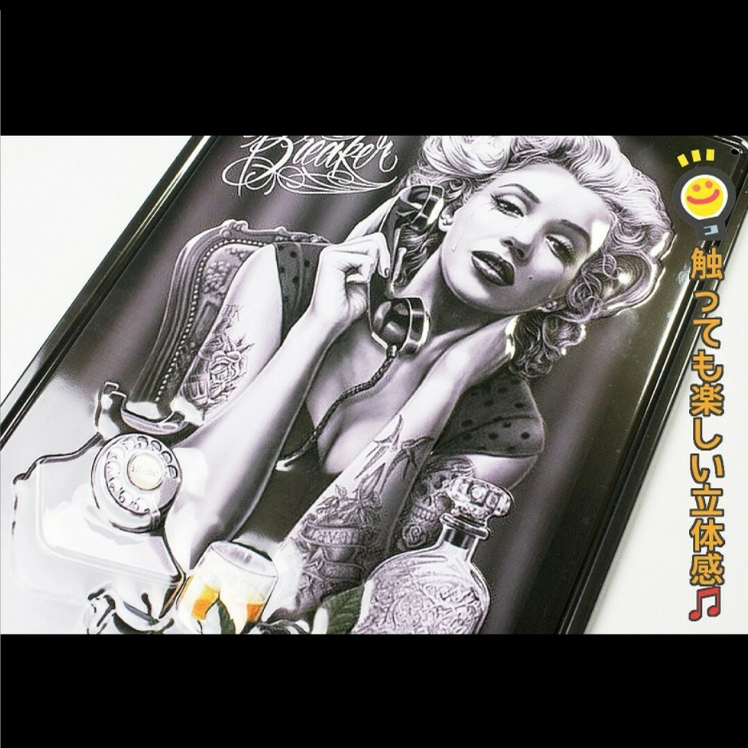 デザイン看板A4】マリリンモンローhb☆ポスター絵アートパネル白黒