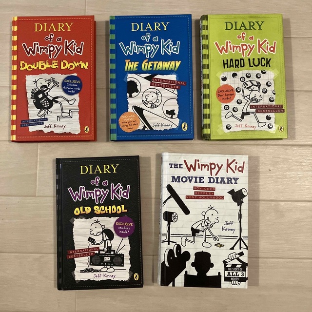 DIARY of a Wimpy Kid グレッグのダメ日記 英語 5冊セットの通販 by