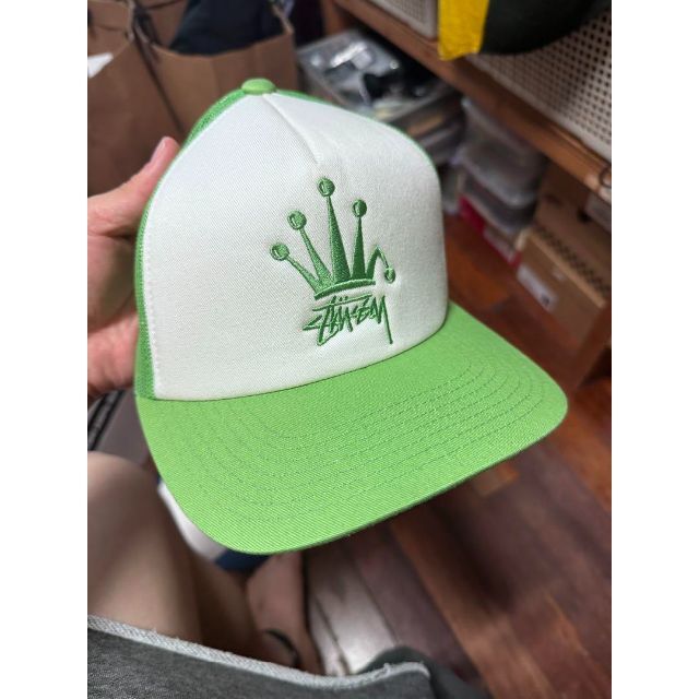 STUSSY - Stussy CROWN STOCK TRUCKER CAP 緑の通販 by ケンタ006's