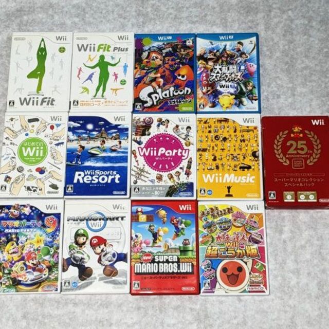Wii - Wii + WiiUソフト13本セットの通販 by あずき's shop｜ウィー