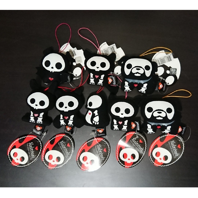 Skelanimals スケルアニマルズ ストラップ ぬいぐるみ 8体セットの通販
