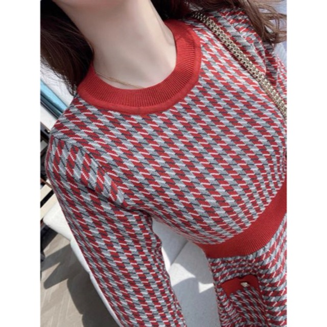 ☆韓国☆千鳥格子 Aライン レトロ ワンピース フレアーの通販 by りり