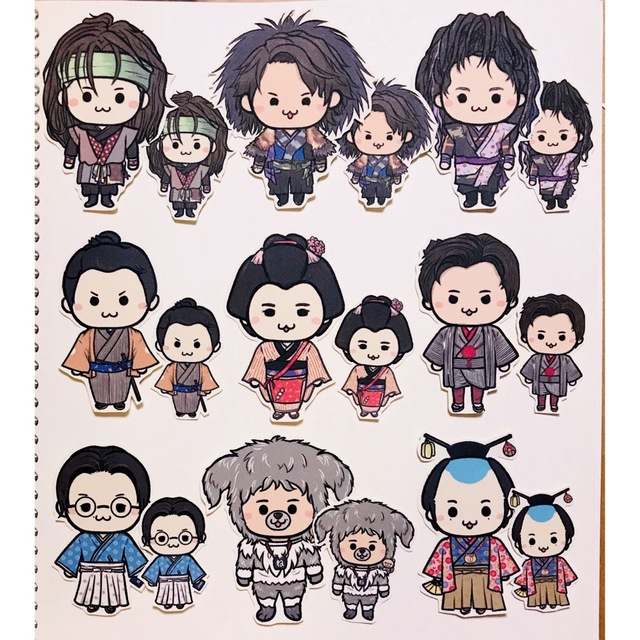 SnowMan 滝沢歌舞伎ZERO ねずみ小僧 紙シール(18枚)の通販 by ピンクの