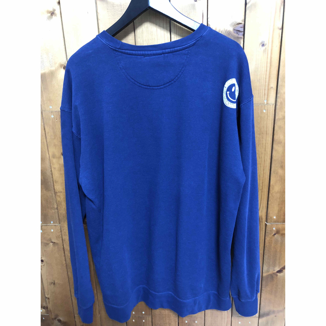 キムタク着用 バードシャドウボトム クルーネックスウェット ネイビー