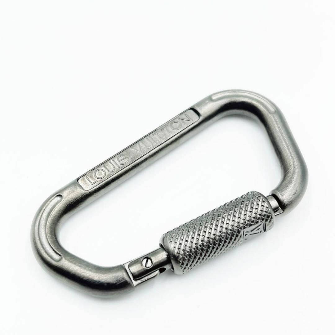 LOUIS VUITTON - ルイヴィトン カラビナ キーリング フック グレー