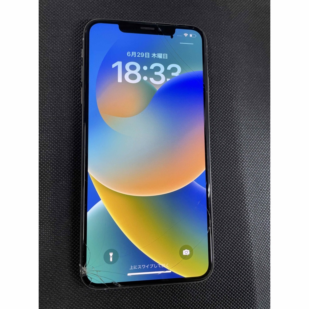 iPhone - iPhone Xs Max シルバー 64GB SIMフリー ジャンク品の通販 by