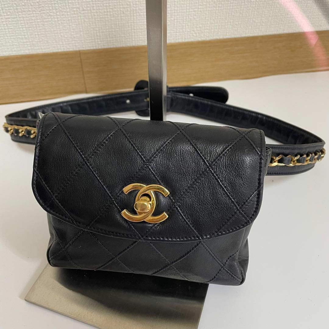CHANEL - 【美品】シャネル ビコローレ ターンロック ミニウエスト