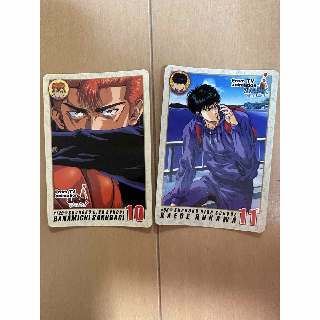 流川楓、桜木花道、#93、129、SLAM DUNK スラムダンク カードダスの