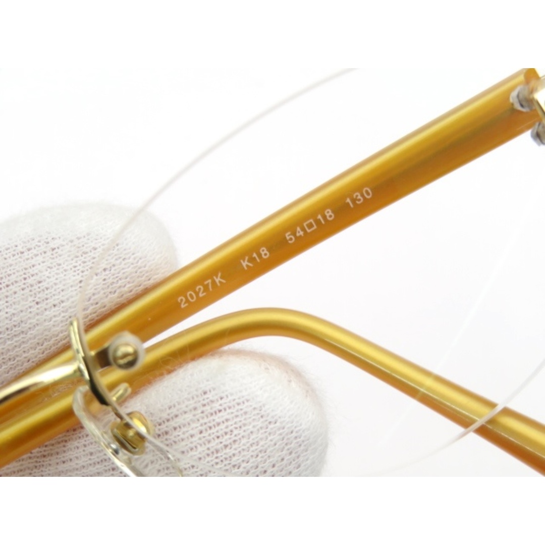 CHANEL - □美品□ シャネル 眼鏡 メガネ 度入り ゴールド K18 YG 54