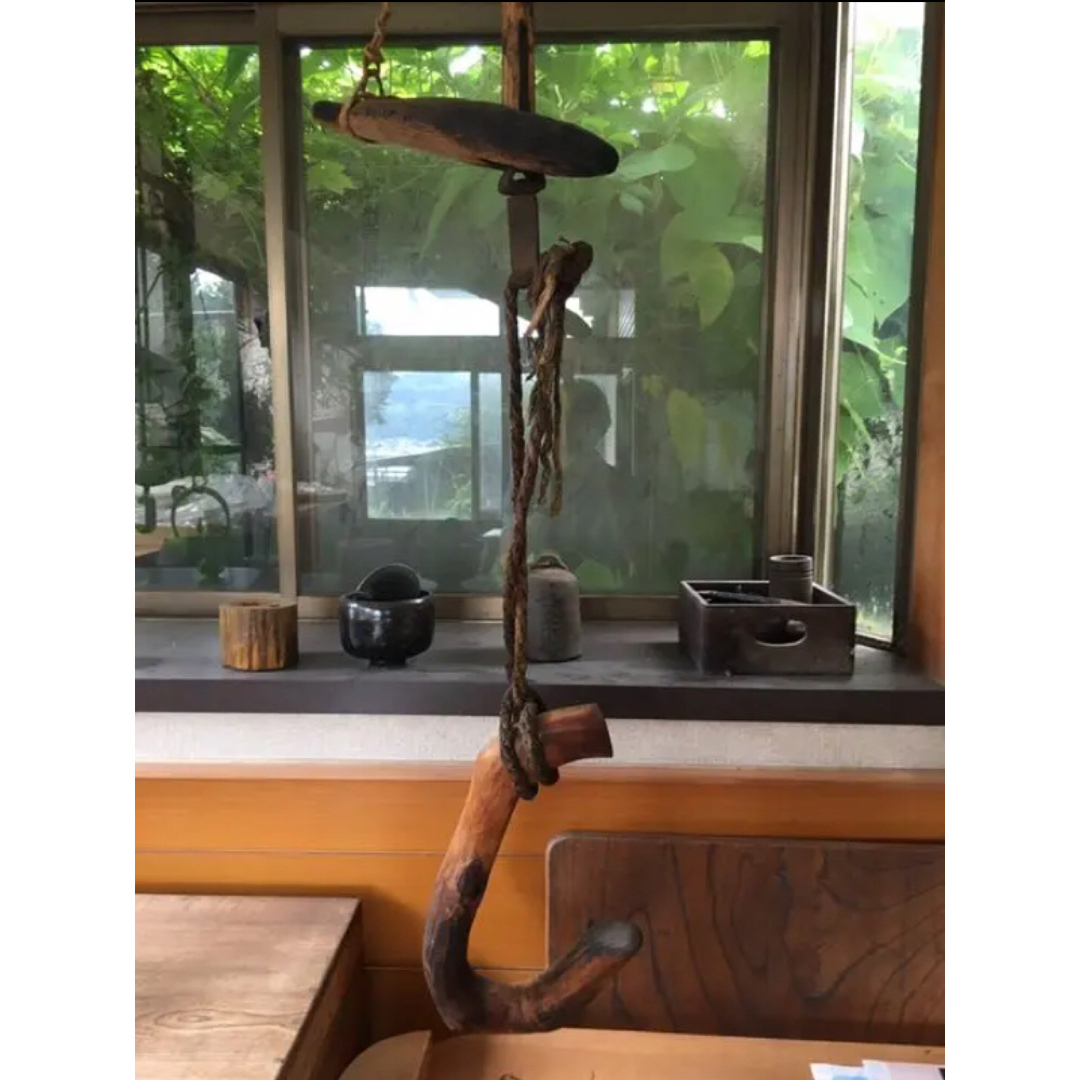 超希少】年代物 自在鉤上品 貴重品自在鉤 天然竹 囲炉裏 自在かぎの