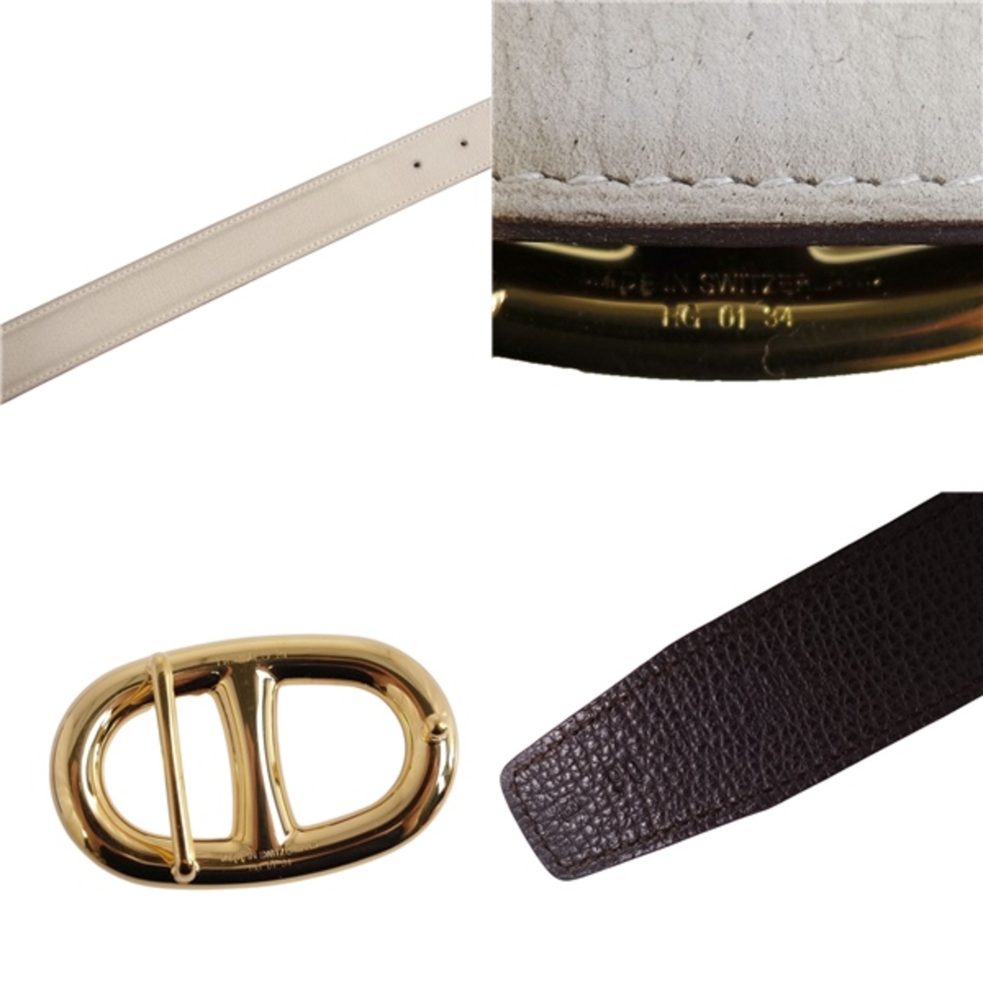 HERMES - エルメス HERMES ベルト リバーシブル シェーヌダンクル金具