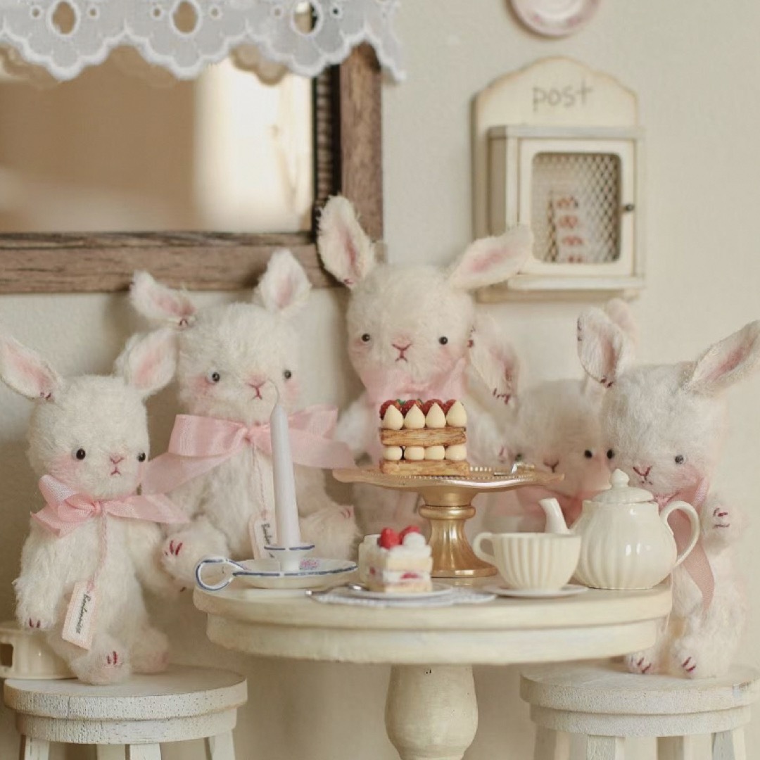 ラベンダーラビット 海外作家様 ぬいぐるみ ハンドメイド うさぎ 兎