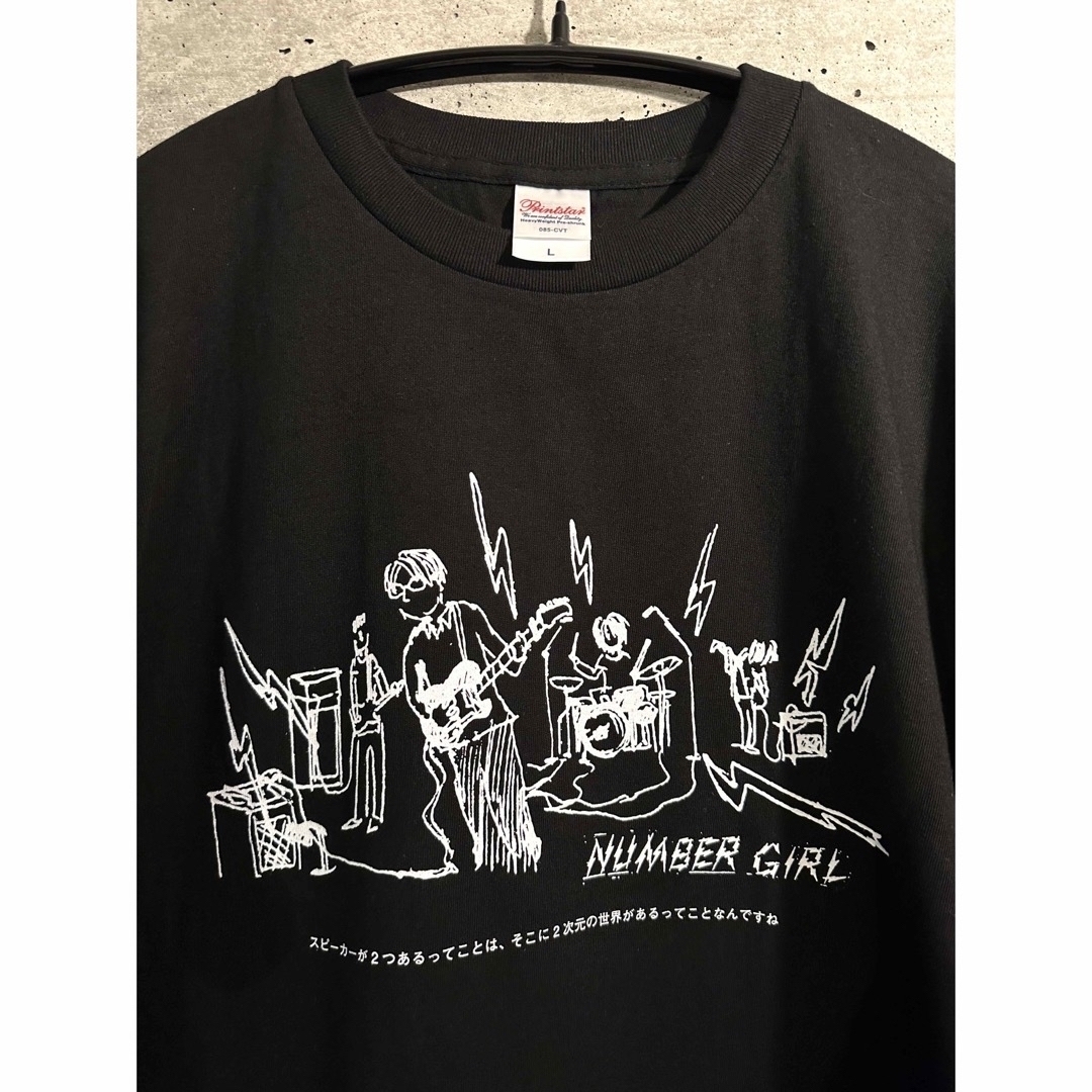 NUMBER GIRL ナンバーガール Tシャツ 新品 L ガギギギドガガガガの通販