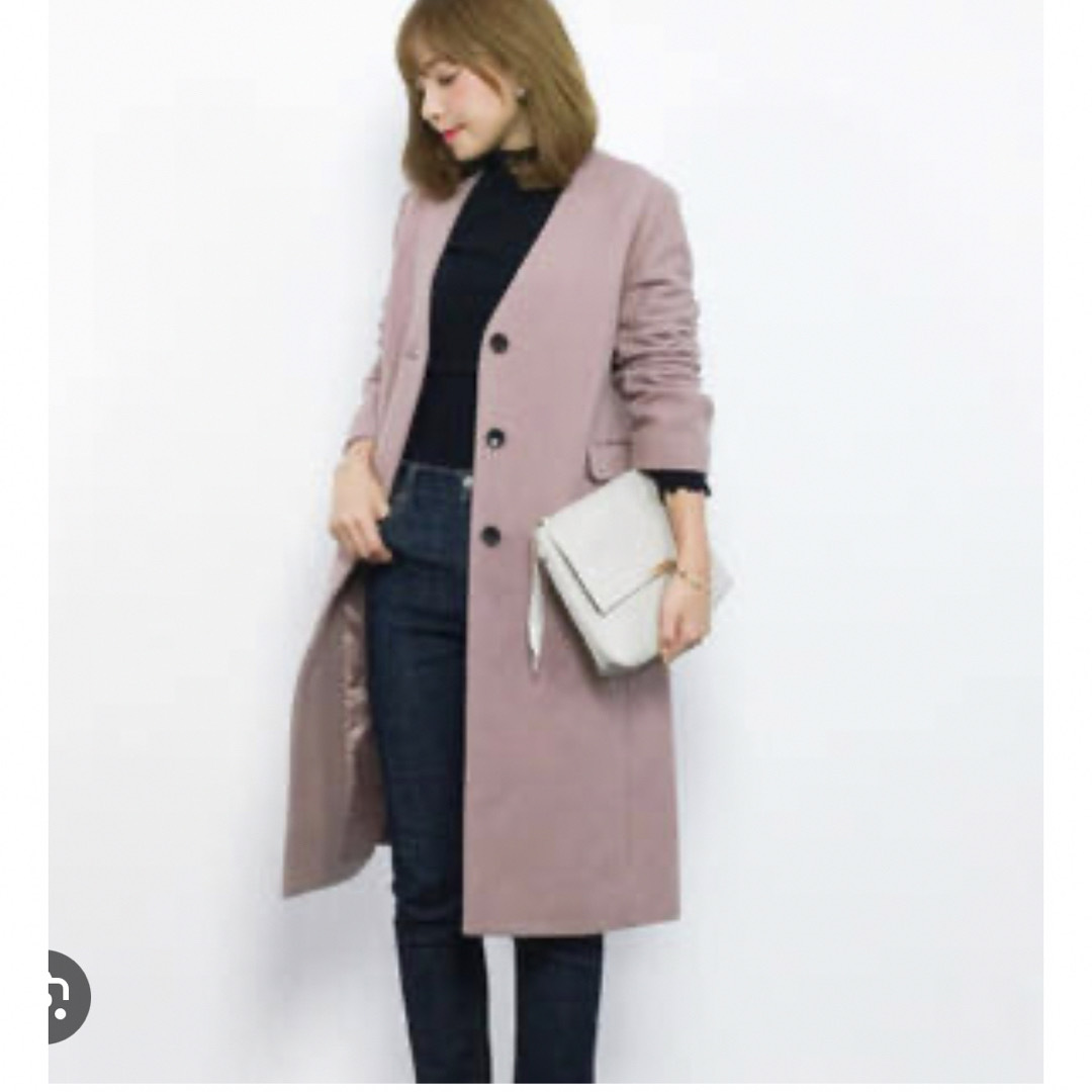 SLOBE IENA - スローブ イエナ SLOBE IENA ウール ノーカラーコート