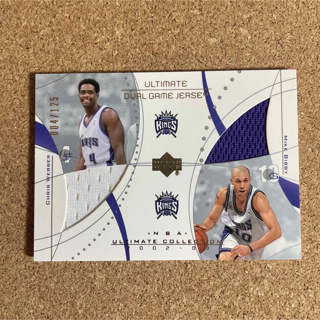 NBA クリスウェバー マイクビビー ジャージーカード アッパーデック