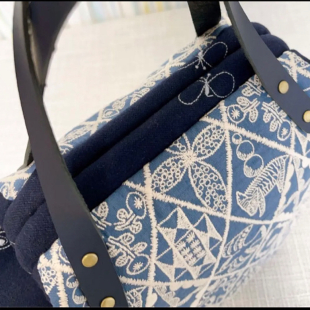 ハンドメイド ミナペルホネン まぁるいBANEGUCHIバッグ⑅︎◡̈︎