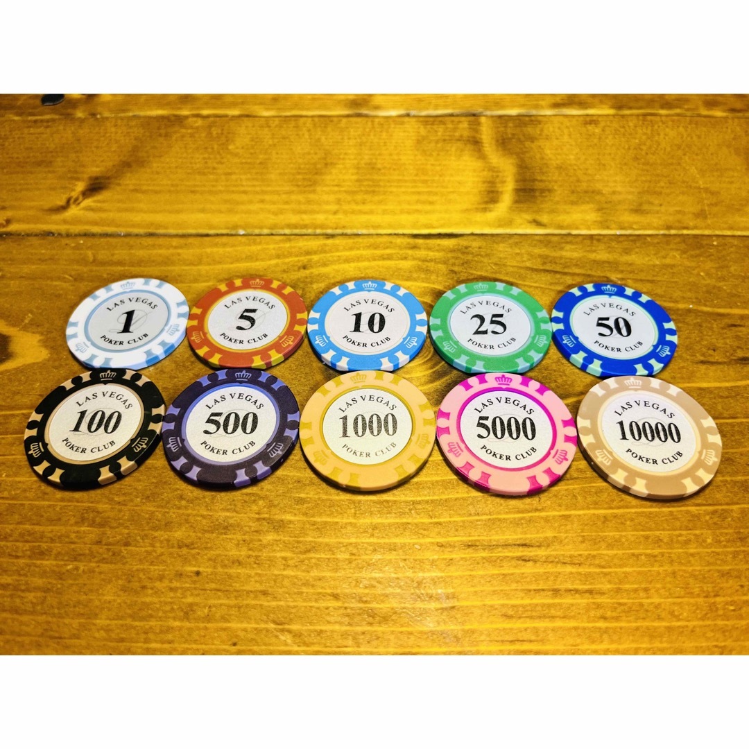 全枚数入荷あり！】カジノチップ ポーカーチップ 14g 10種類100枚