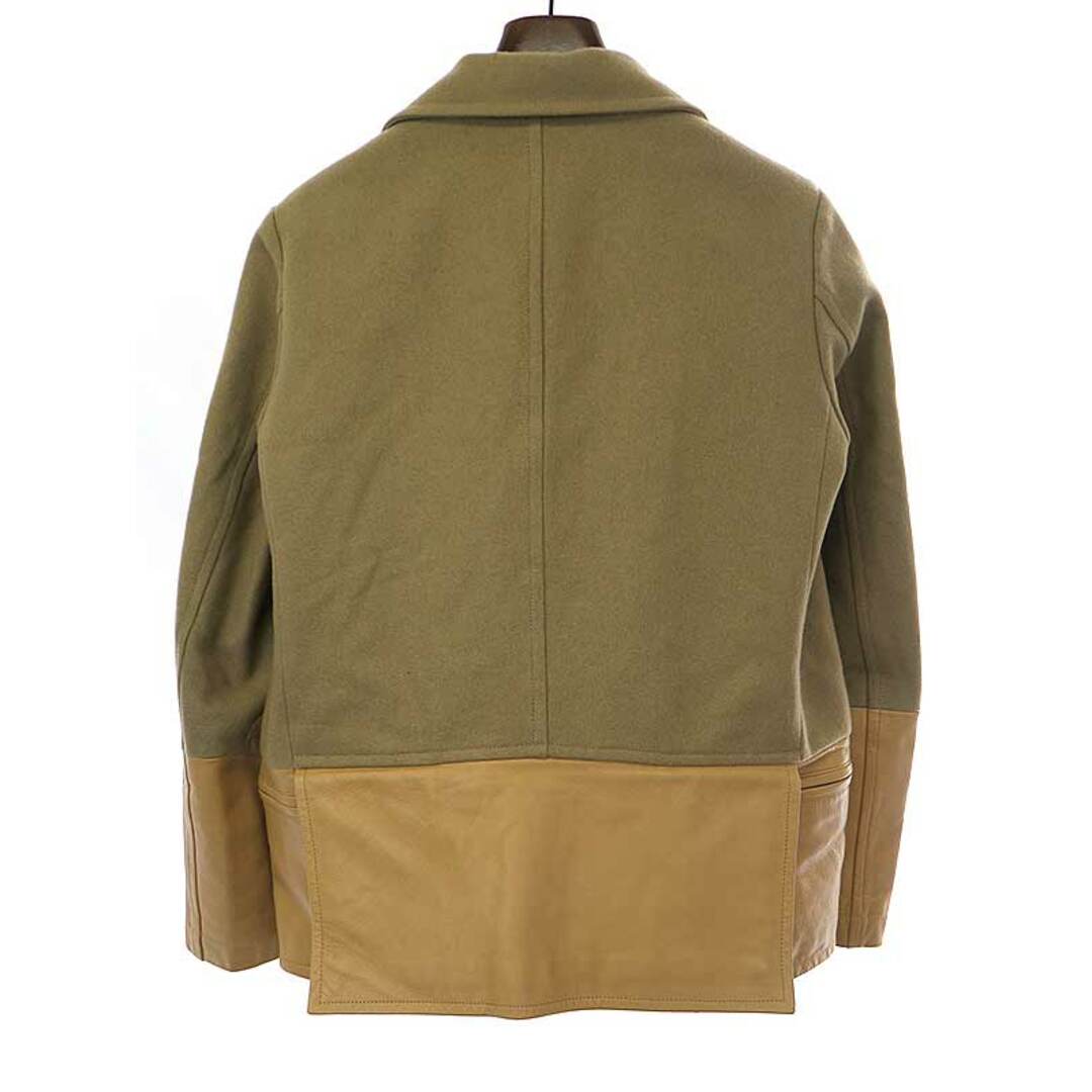 UNDERCOVER - アンダーカバイズム 11AW レザー切替ウールPコートの通販
