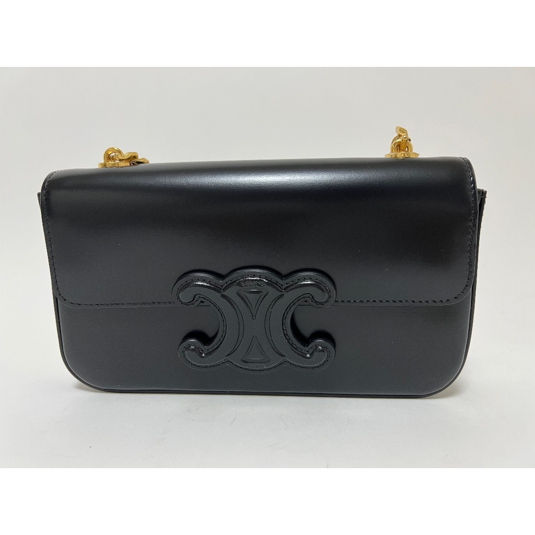 CELINE - セリーヌ チェーンショルダーバッグ トリオンフ ブラック