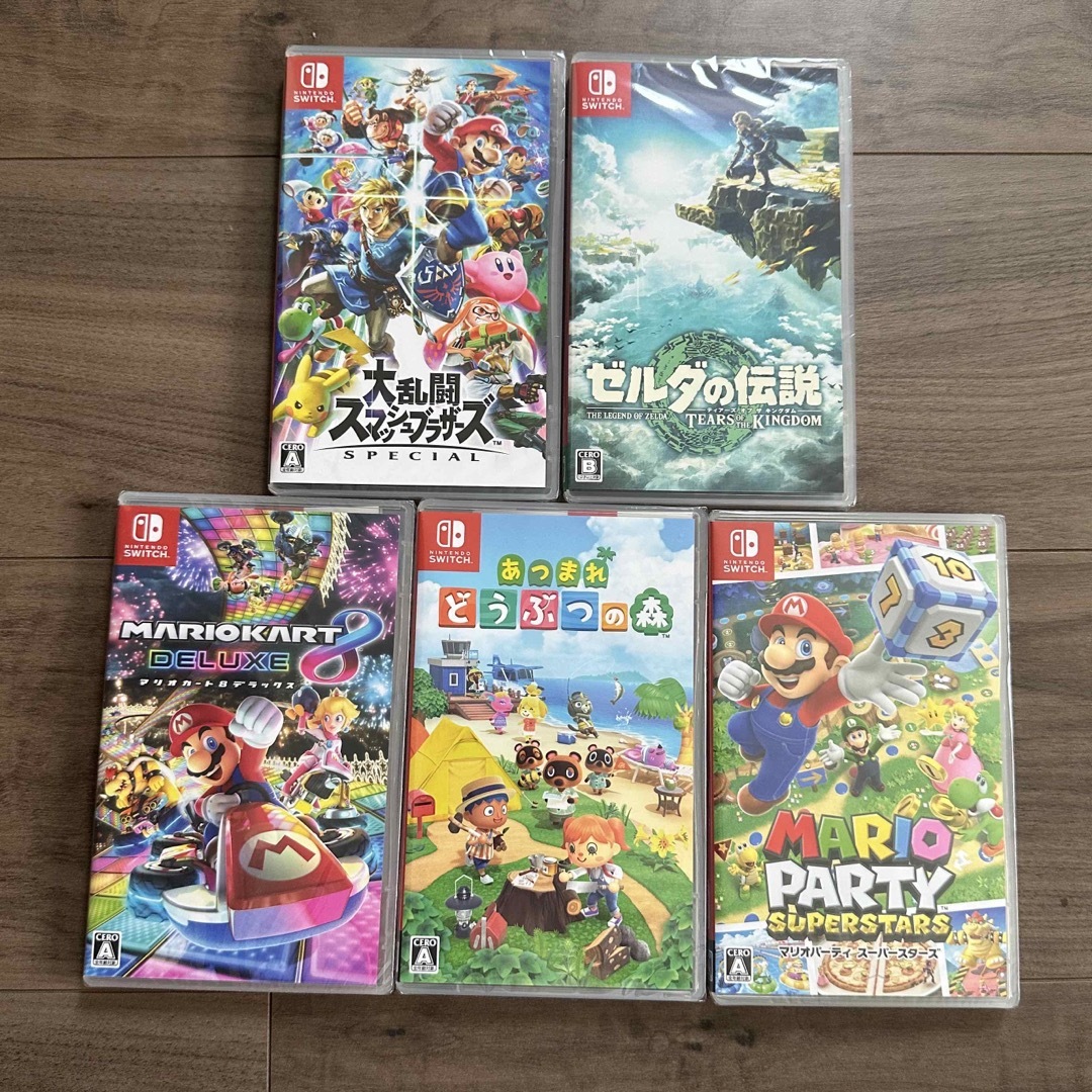 Nintendo Switch - Nintendo Switch ソフト5本 新品未開封の通販 by た