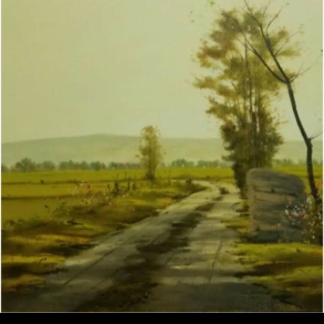 林朝路 田園 油彩ですの通販 by keichan｜ラクマ