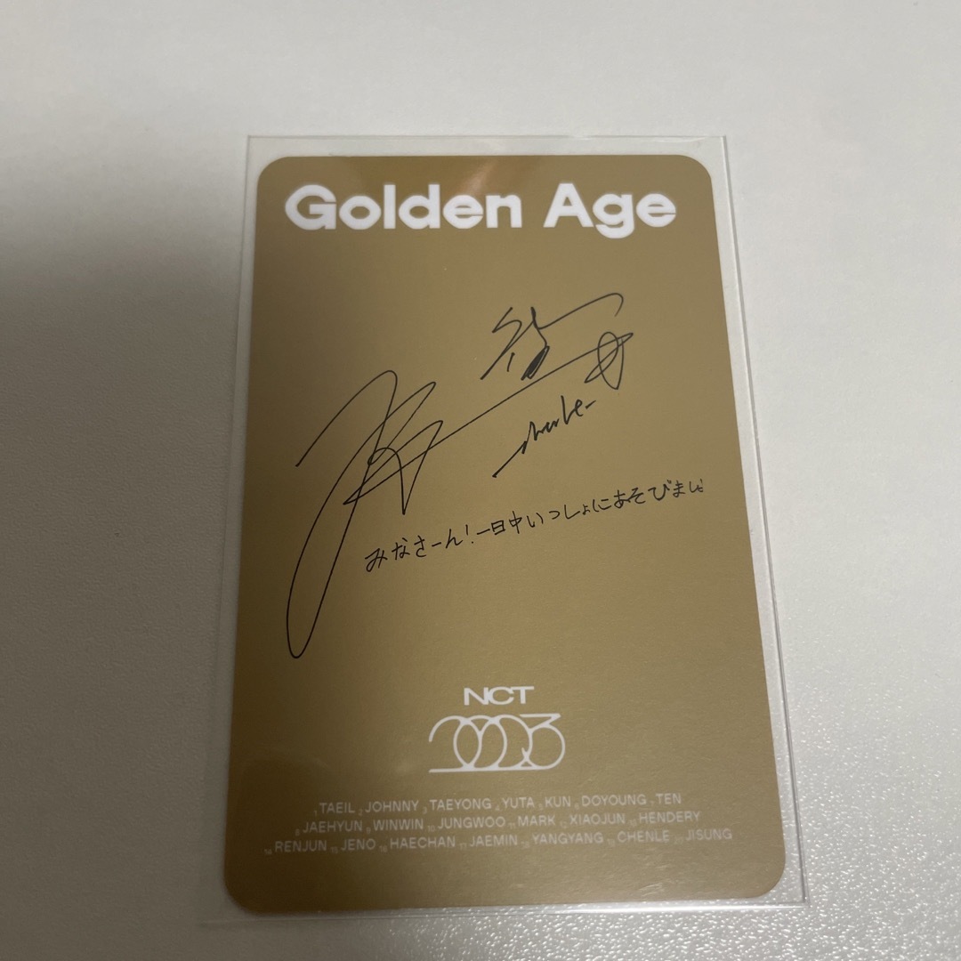 nct golden age トレカ チョンロの通販 by kkkkk｜ラクマ