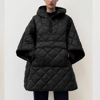 ZARA - ZARA LIMITED EDITION オーバーサイズ キルティング ポンチョの