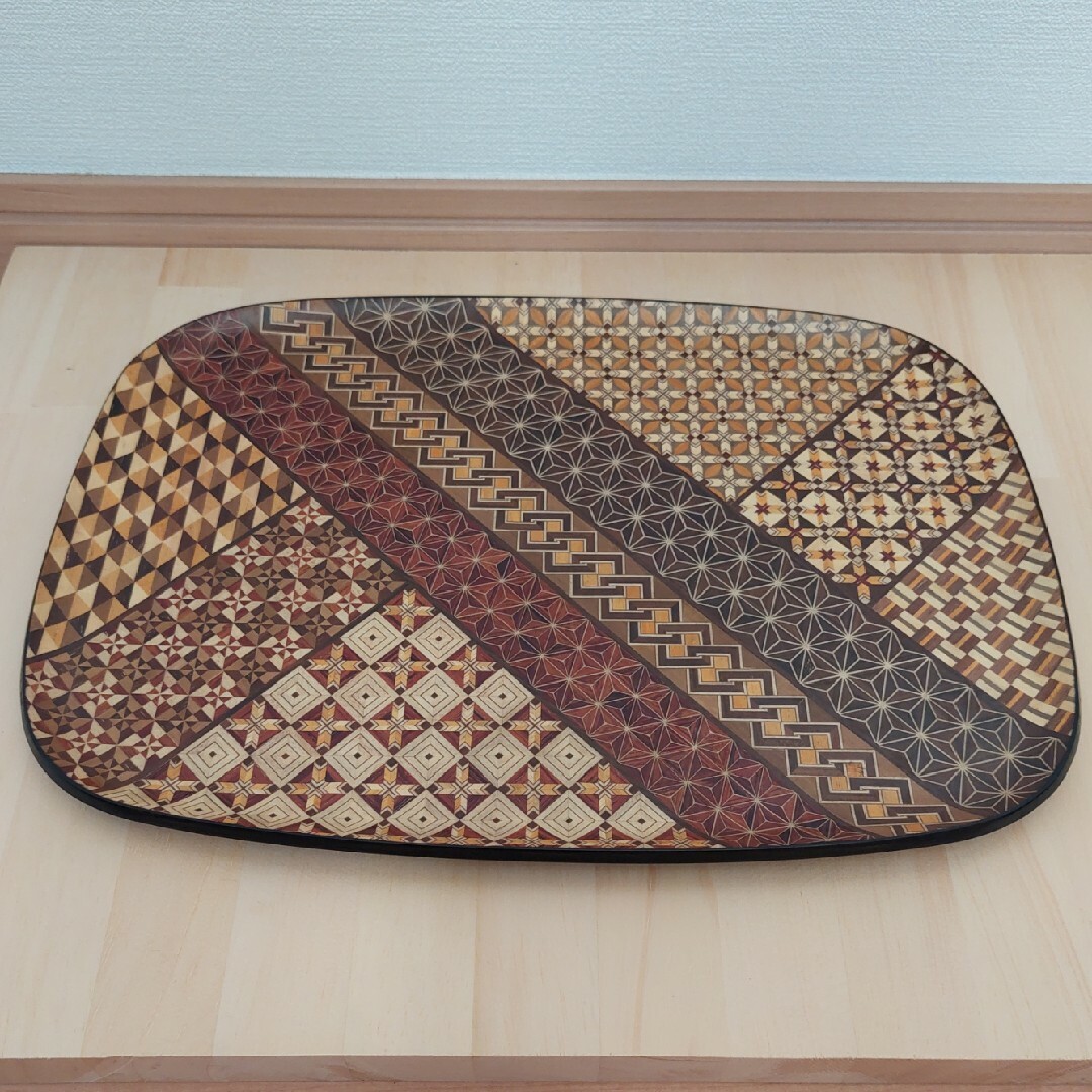 お盆【箱根寄木細工 新品未使用】の通販 by smy's shop｜ラクマ