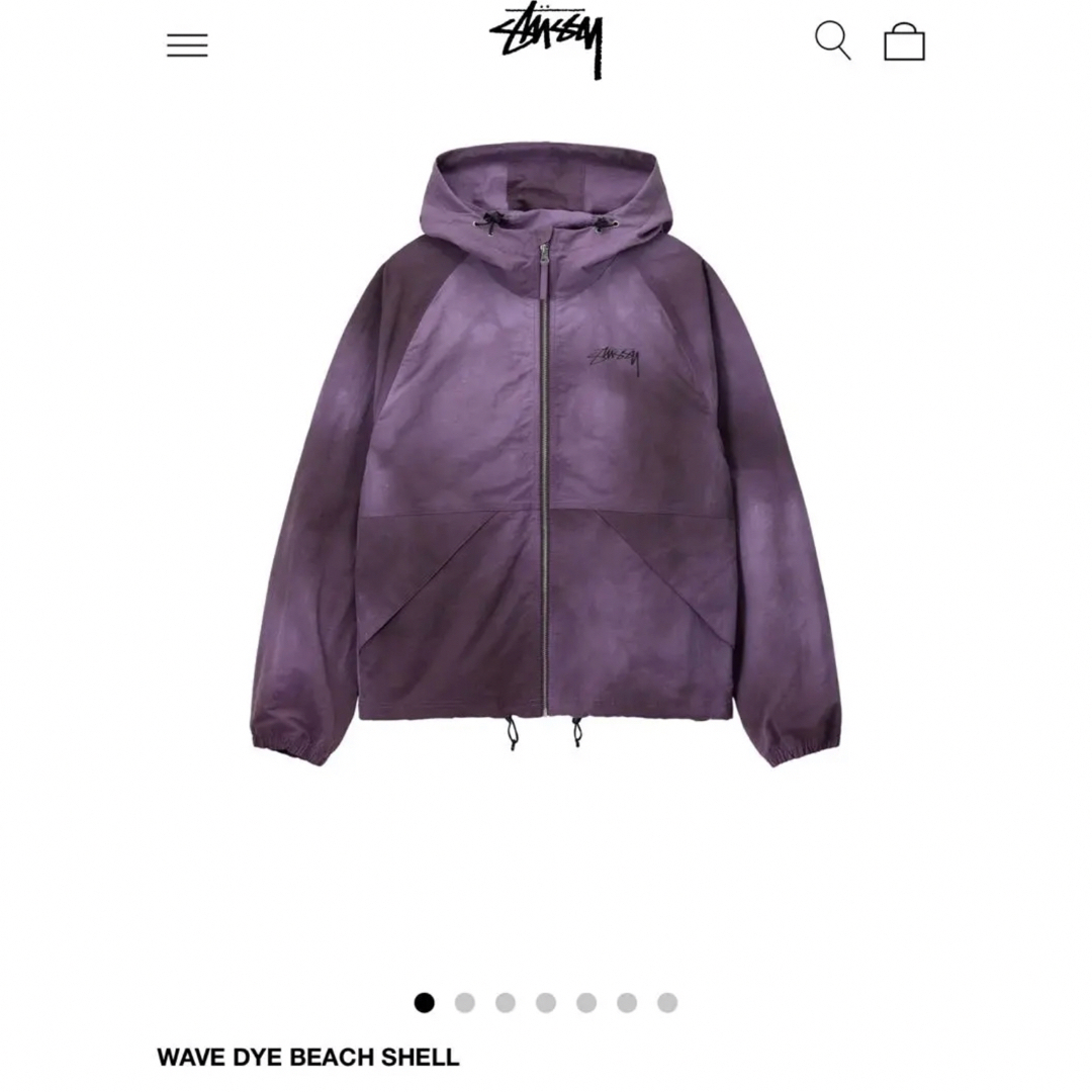 STUSSY - stussy wave dye beach shell jacketの通販 by らぁーず shop