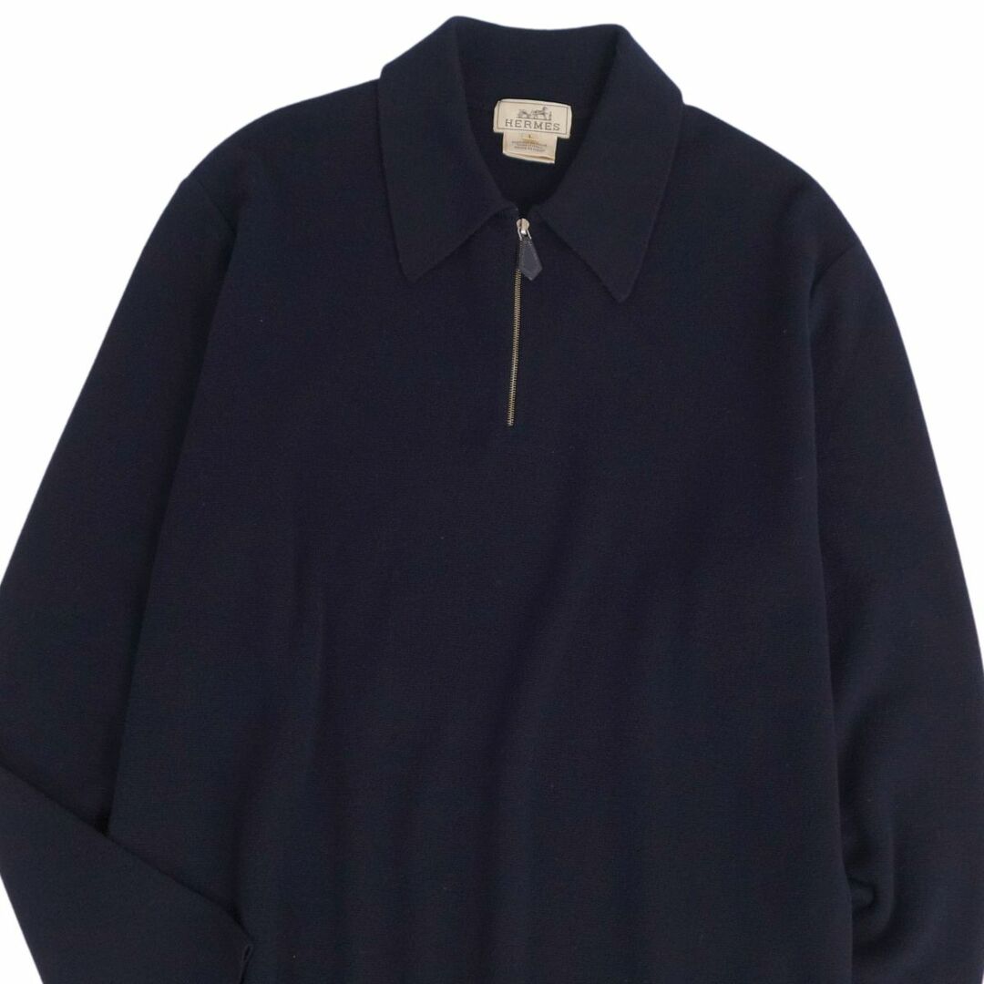 HERMES - 美品 エルメス HERMES ニット セーター ハーフジップ ロング