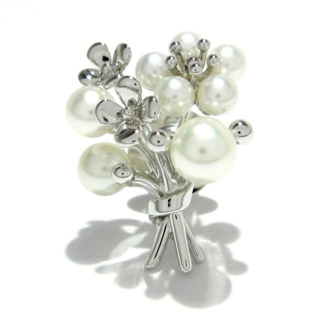 ミキモト ブローチ美品 - シルバー×白 ミキモト ブローチ美品 - パール