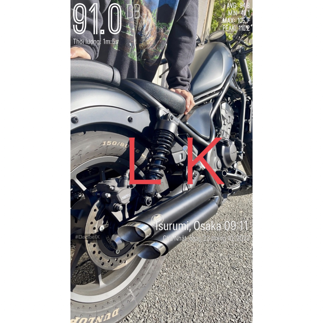 セール レブル250 2023年~マフラー 2本出し gem speed製 V4の通販 by