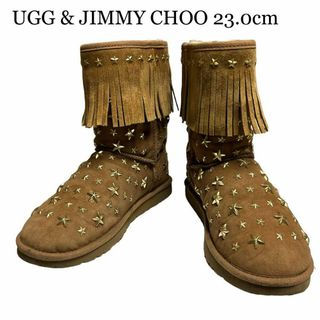 JIMMY CHOO - 【超美品】✨ UGG & JIMMY CHOO ムートンブーツ23.0cm