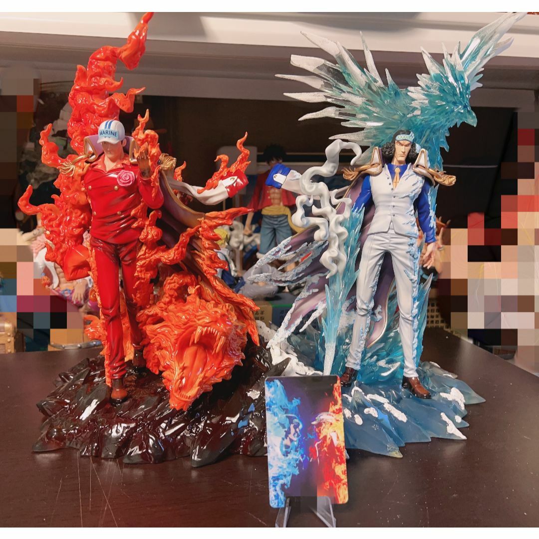 ワンピース 青キジ クザン 赤犬 サカズキ ガレージキット フィギュア2