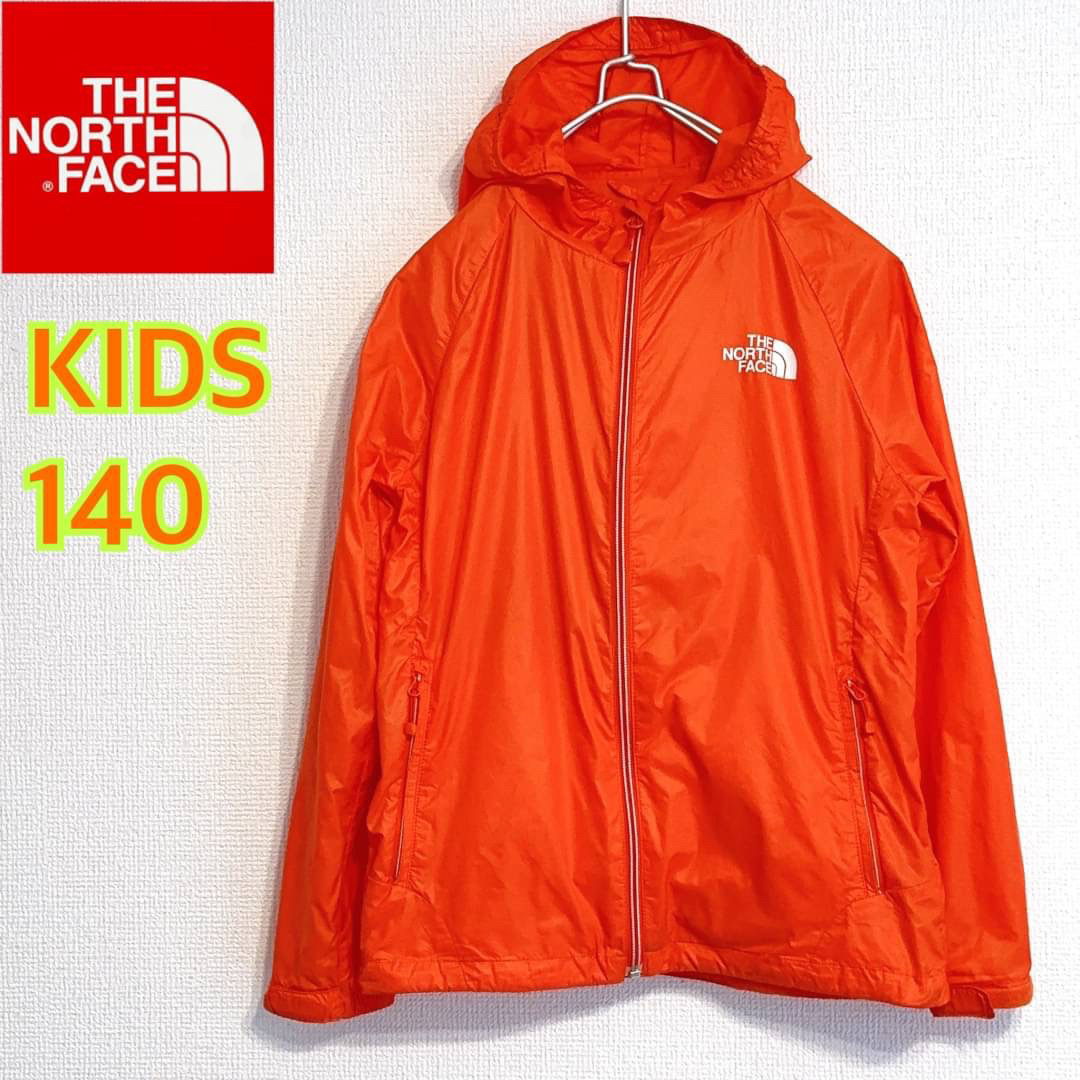 THE NORTH FACE - ノースフェイス オレンジ キッズ 140 ナイロン