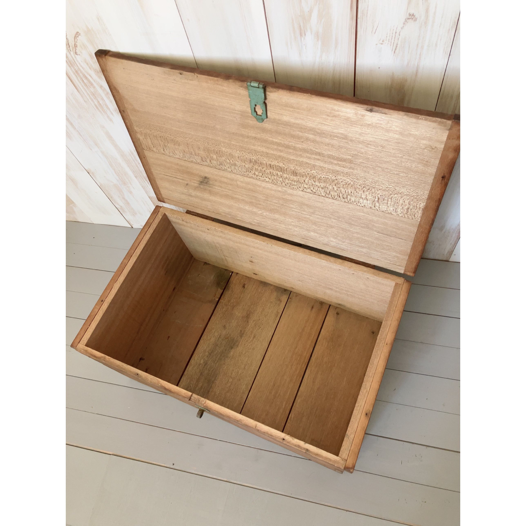 アンティーク 蓋付き 木箱 おもちゃ箱 ローテーブルの通販 by リン's